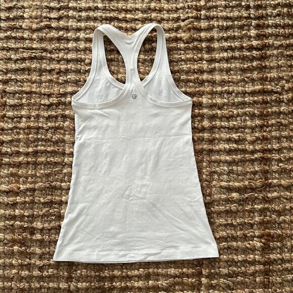 Lululemon Align Tank Top White Size 6 -Nulu Stretch Yoga-w/light markings - Picture 2 of 4